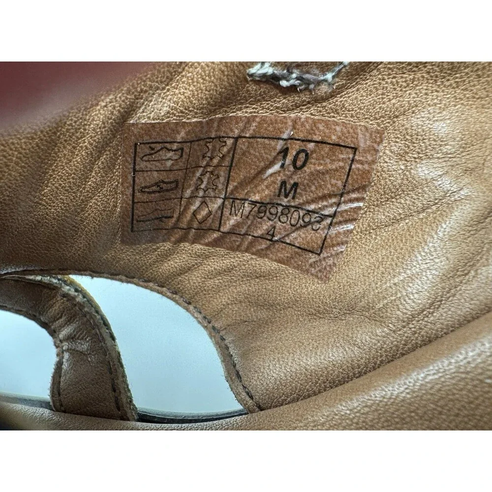 SAS Layla Brie Strappy‎ Denim Jean & Leather Wedge Sandal Shoe Size 10 M
